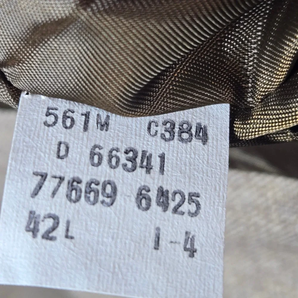 Levi's Mens 42L Tan‎ Vintage Action Suit Two Button Textured Blazer Sport Coat
